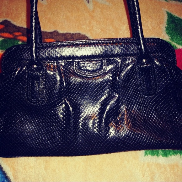 used Banana Republic python snake print bag - Picture 3 of 8